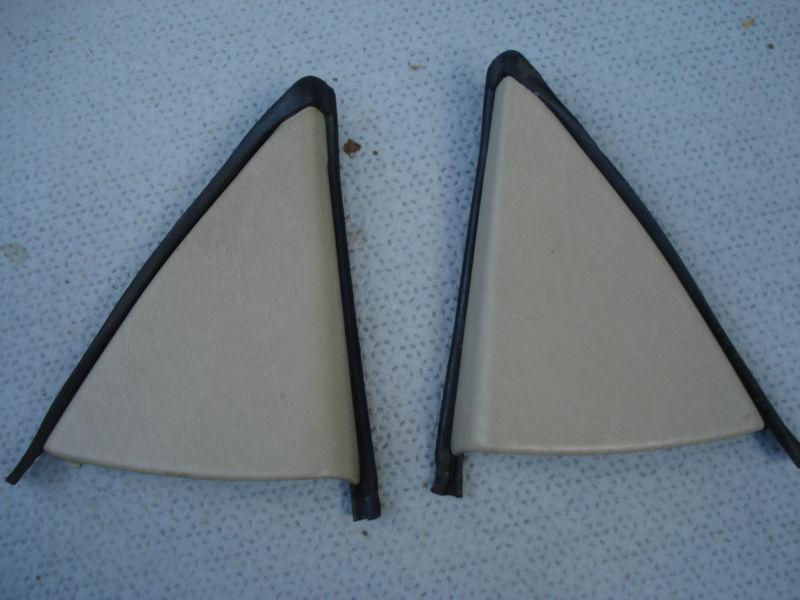 Mercedes sl 129 sl500 sl600 sl320 left & right in door mirror cover tan  set