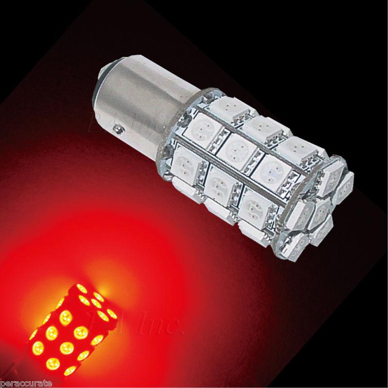 2x 1156 ba15s 30 5050 smd led auto signal turn bulbs red