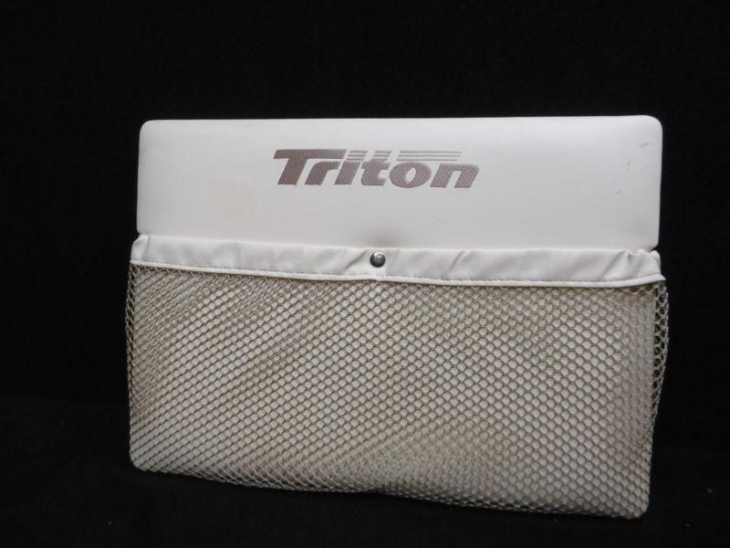 Boat furniture triton pontoon gate pad/ net utility storage white 20'' x 14''  3