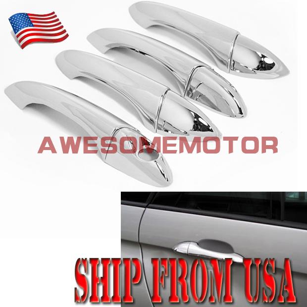 Us chrome door lhd handle cover trim exterior for bmw x5 e53 abs plastic 1 set 