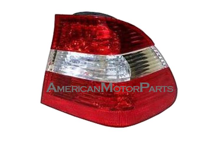 Passenger replacement red/clear outer tail light 02-05 bmw e46 3-series 4/5dr