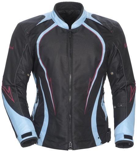 New cortech lrx series-3 womens textile jacket, black/light blue, xs