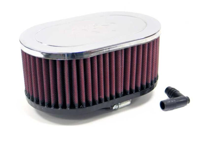 K&n filters ra-077v - universal air cleaner assembly; oval straight; od-4.5