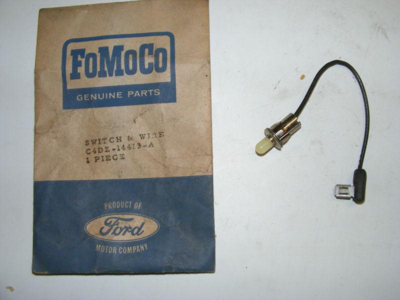 1964 65 ford falcon glove compartment lamp wire/switch light nos c4dz-14413-a