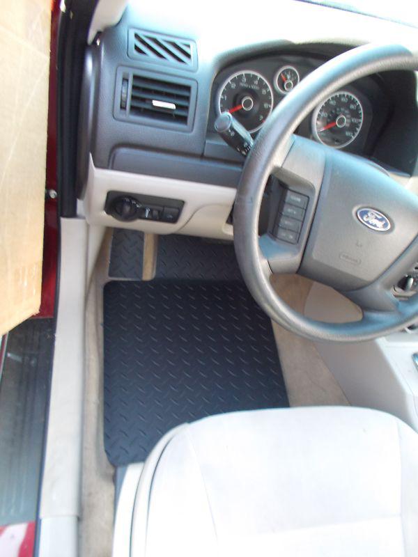 Mkz  fusion   black  diamond plate floor mats. custom fit  front plus rear