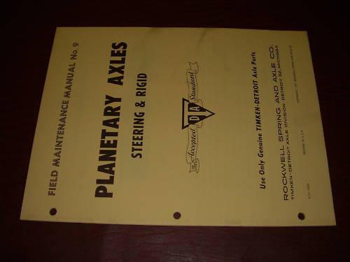 Rockwell axle service manual heavy planetary semi eaton