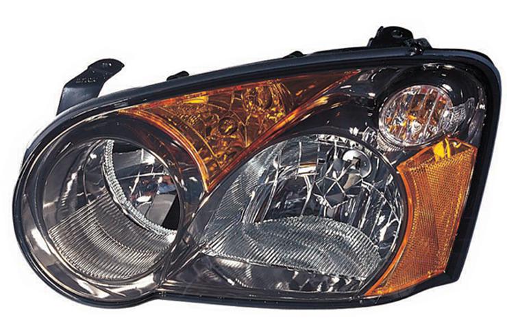 Depo pair replacement headlight halogen black housing subaru impreza outback