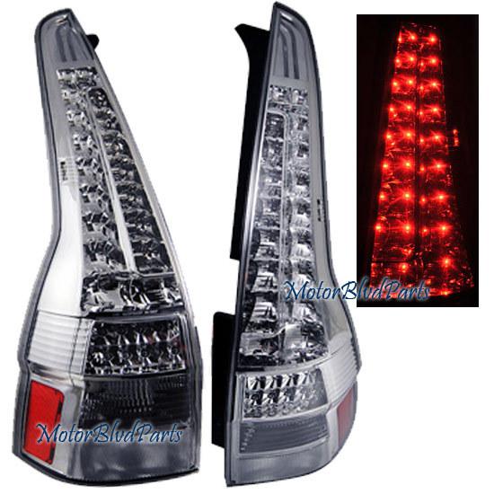 07-10 honda cr-v crv led tail lamps lights chrome