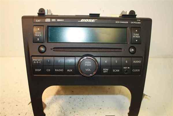 07 nissan altima bose am-fm 6 disc cd radio oem lkq