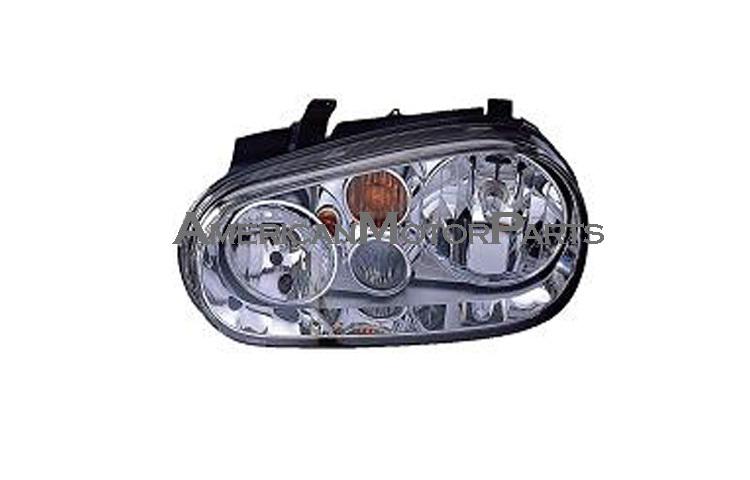 Depo pair replacement headlight head lamp w/ fog lamp 99-0 volkswagen golf gti