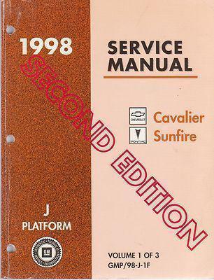 1998 chevy cavalier\pontiac sunfire factory issue repair manual set