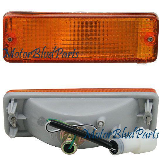 84-88 toyota pickup bumper parking light driver left lh