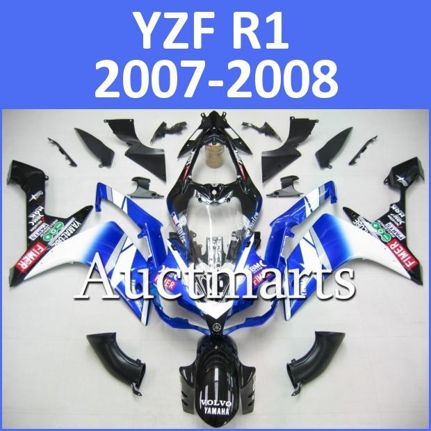 Fit yamaha yzf r1 07 08 yzfr1 2007 2008 1000 fairing kit bodywork g14 d03