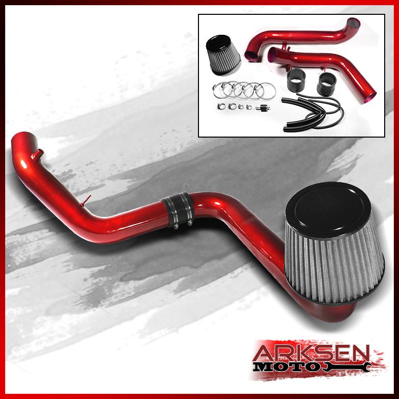 00-03 honda s2000 ap1 jdm red cold air intake induction + filter system set