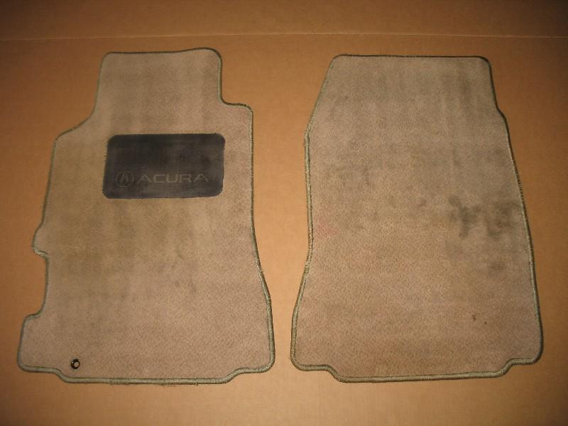 1995 1996 1997 1998 acura 2.5 3.2 tl 2.5tl 3.2tl front beige floor mats oem used