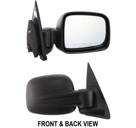 New manual folding passenger side view mirror jeep liberty 2002-2006 right door