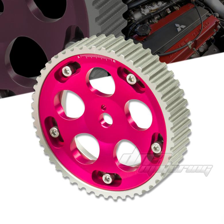 90-99 eclipse/talon/laser/galant dsm 1g 4g63 red anodized cam gear sohc engine