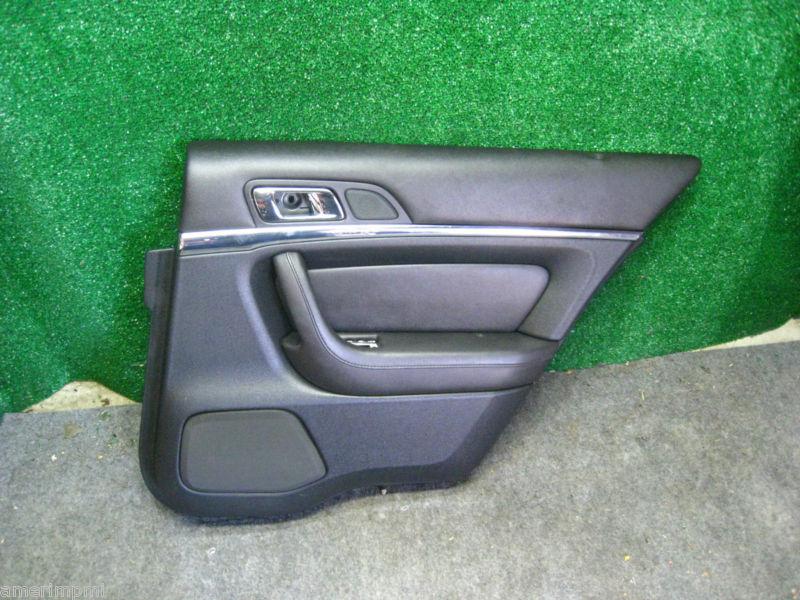 09 lincoln mks rh rear passenger door panel skin trim cover black