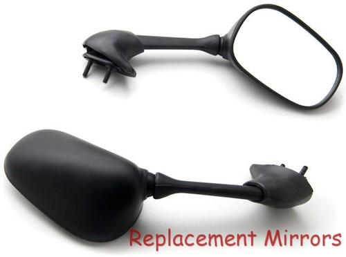 Replacement racing mirrors fit for yamaha yzf r6 yzfr6 yzf-r6 2001 2002 black