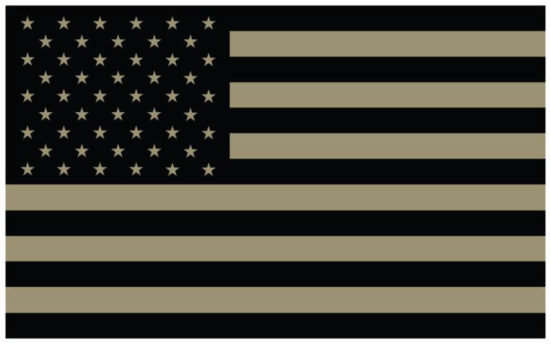 5" american flag decal sticker tactical subdued v2 military usa stars stripes a+