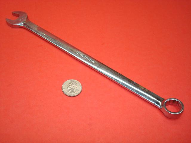 Snap on tools 5/8 inch long combination wrench part # oexl20 11 inch long 12 pt.