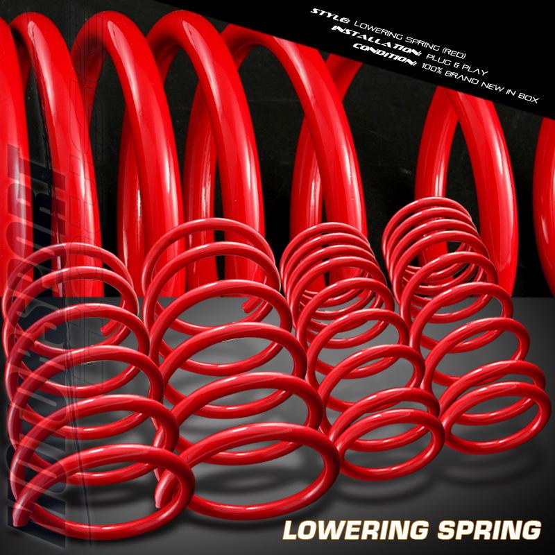 1995-1999 nissan 200sx sentra 2dr coupe red lowering spring kit base se xe