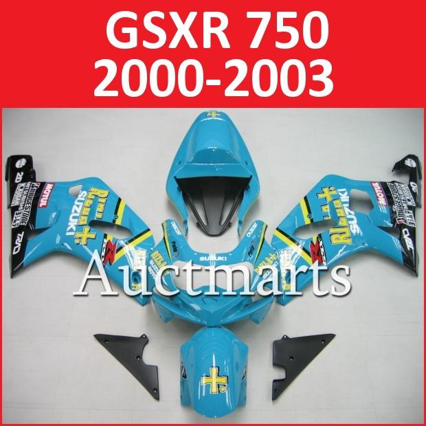 Fit suzuki 00 01 02 03 gsxr 750 gsx-r750 2000 2001 2002 2003 fairing k1 b18 a01