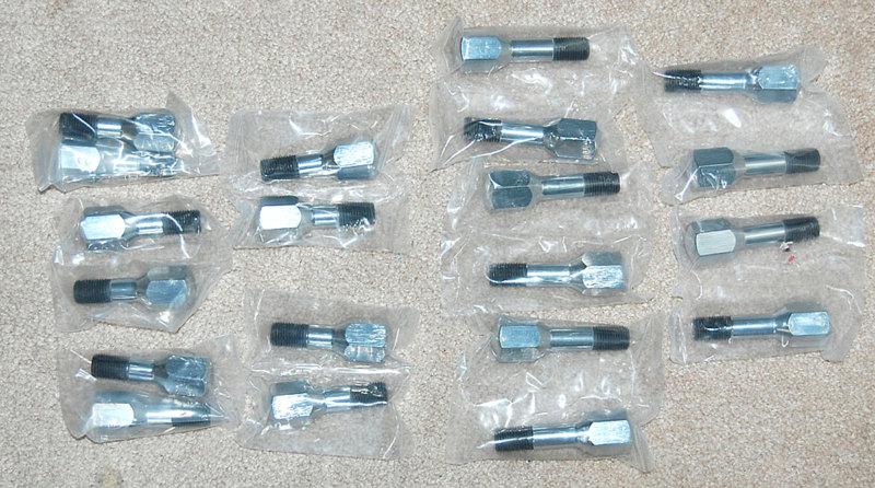 Ferrari 246 gt/gts dino wheel bolt set (20), front and rear, reproductions, new!