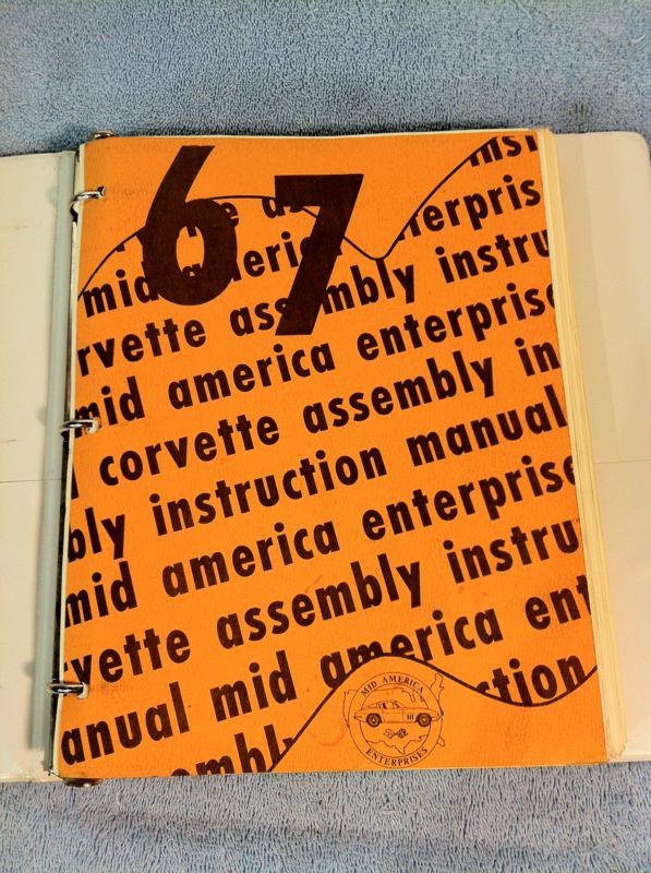 1967 chevy chevrolet corvette assembly instructions manual build guide shop