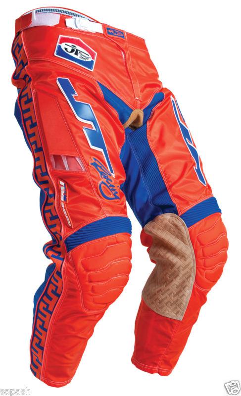 New jt racing mx pants size 42 orange / blue 2012 close-out