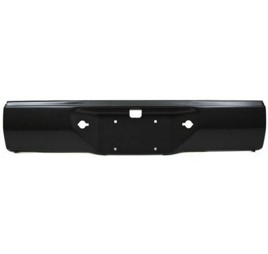 2000-2004 nissan xterra rear face bar primed black xe/se w/pad+bumper end holes