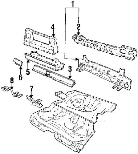 Saab 4924361 genuine oem factory original inner brace