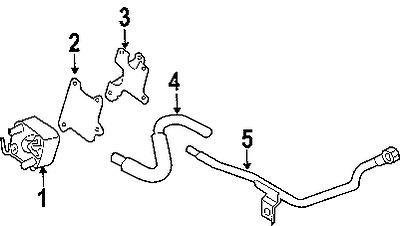 Nissan 2162632u00 genuine oem factory original trans cooler seal