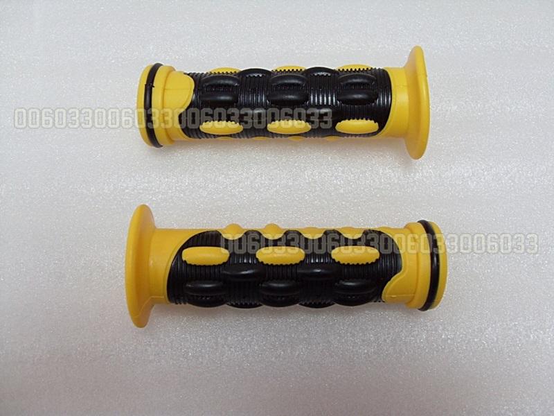 Hand grip fit for yamaha honda universal rubber yellow 7/8" 10days 7/8 inch