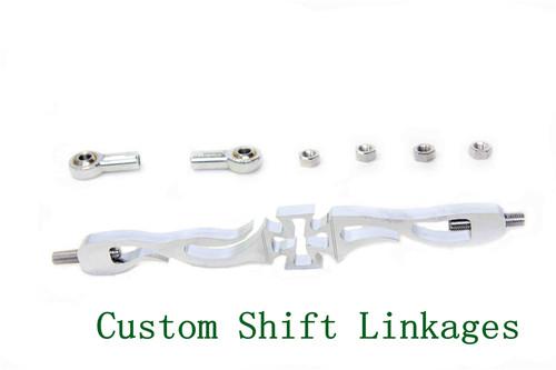 Chrome cross shift linkage fit harley softail fxdwg dyna wide glide fl fx flh