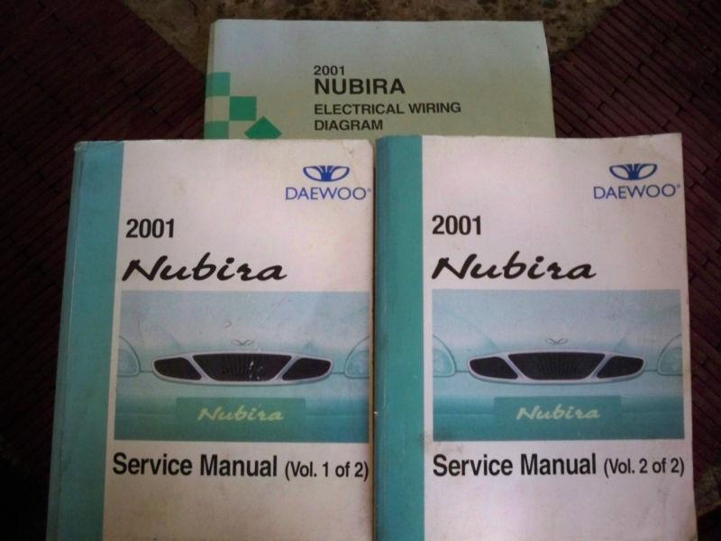 2001 daewoo nubira shop service manual set of 2 (rx1041)