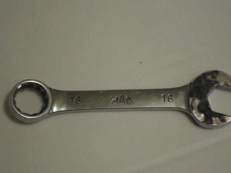 Mac tool # cs216mm mac 16mm stubby open/box wrench 12pt.