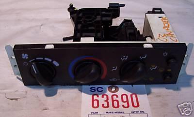 Chevrolet 00-03 cavalier temperature/heater control ac 2000 2001 2002 2003