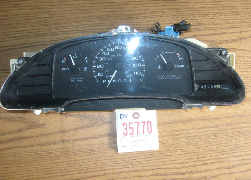 Cavalier instrument cluster gauges speedometer 1995 16210311