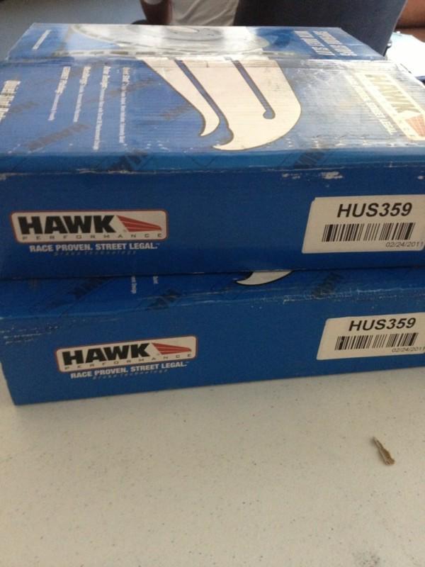 Hawk performance quiet slot brake rotors - hus579 - must sell