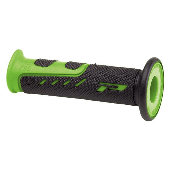 Progrip 725 evo dual density grips 7/8 inch handlebars - green / black