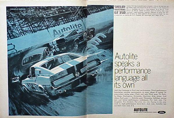 1967 67 shelby gt 350 autolite original vintage ad  cmy store  5+= free shipping