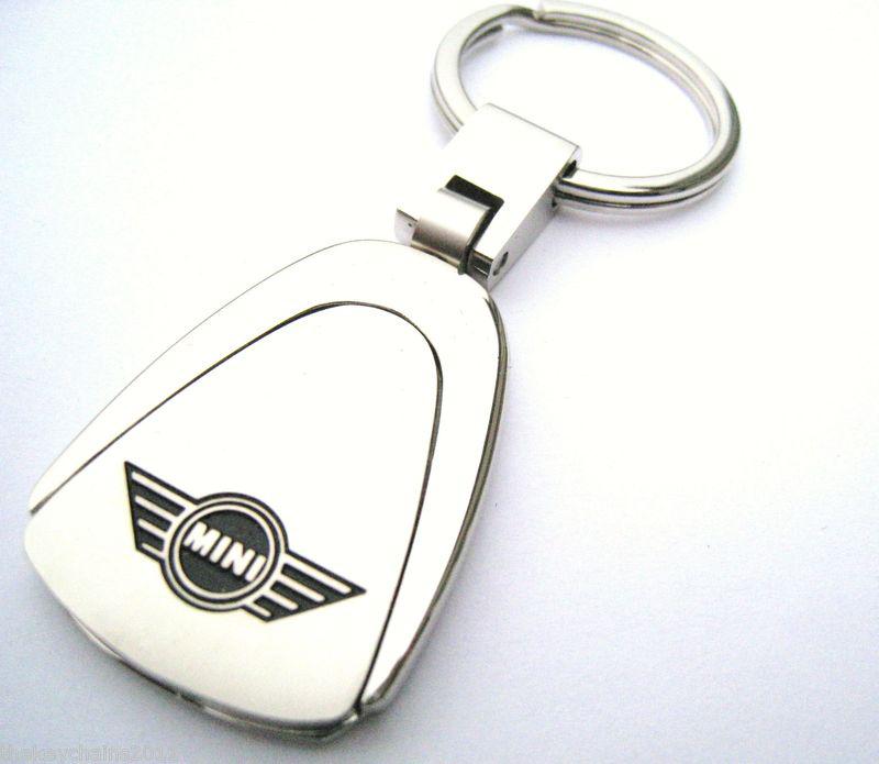 Mini cooper key chain ring fob clubman countryman s~chrome 