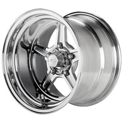 Billet specialties street lite polished wheel 15"x14" 5x4.75" bc set of 2