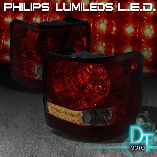 06-09 land rover range rover sport philips-led perform red smoked tail lights