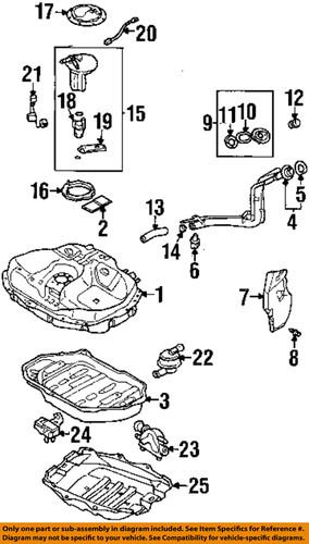 Mazda oem zl011335za electric fuel pump