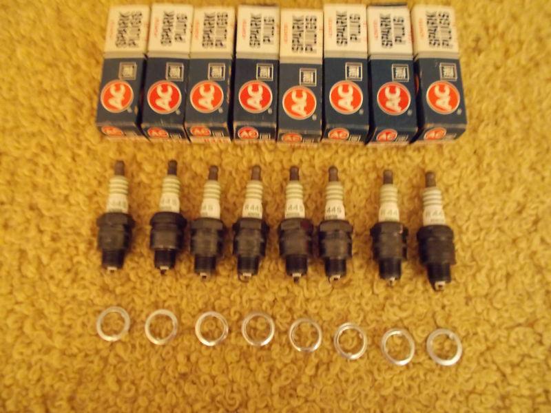 69 70 pontiac gto ram air nos gm ac r44s spark plugs 4 equal rings acniter !!!