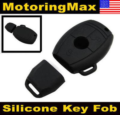 Mercedes remote smart key soft silicone key fob case holder cover c e s m r cls