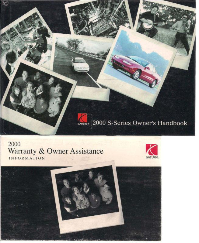 Saturn 2000 s-series owner's handbook, warranty booklet, maintenance schedule