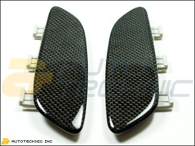 08-11 bmw e90 e92 e93 m3 full replacment real carbon fiber bumper reflectors